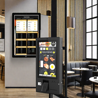 Kiosque à écran tactile mural de 21.5 pouces Kiosque de paiement de commande en libre-service pour restaurant hôtel supermarché