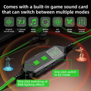 Tai nghe chơi game cầm tay bán chạy, chất lượng cao, đèn RGB, chuyên nghiệp, hỗ trợ USB-C, dành cho điện thoại - Product Image 4