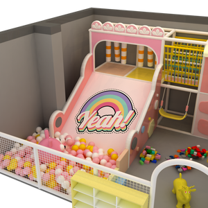 Modern Attractive Shopping Mall <b>Entertainment</b> Equipment Commercial Small Indoor Kids Playground - Product Image 4