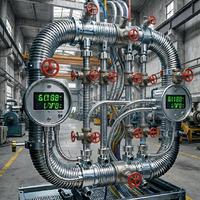 Tuyau métallique flexible sur mesure, fabrication directe d'usine, SS316 DN200 (8") PN10, raccord rapide pour pipeline chimique
