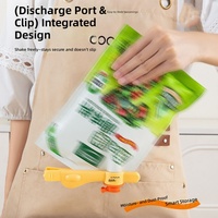 MIXWARES Clip de scellage hermétique pour sacs alimentaires, anti-humidité avec bec verseur pour snacks, épices et cuisine