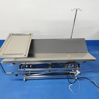 Table de chirurgie vétérinaire électrique, équipement chirurgical, table d'opération en acier inoxydable à plateau en V pour chien et chat