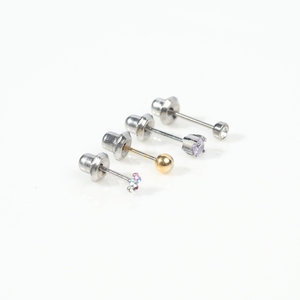 Hot Sale 18K Gold 4mm Pearl Ear Stud Fine Women's Trendy Ear Piercing <strong>Device</strong> with Zircon for Anniversary - Product Image 4