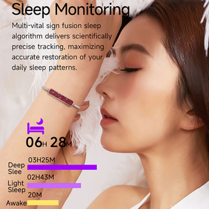 B5 <span class=keywords><strong>Bracelet</strong></span> intelligent sans écran avec fréquence cardiaque surveillance de la santé du sommeil Sport Fitness Tracker <span class=keywords><strong>Bracelet</strong></span> de montre intelligent pour les femmes - Product Image 2