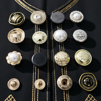 Boutons personnalisés à motif arabe, gravure de logo, 13 mm-25 mm, alliage de zinc métallique, boutons à pression pour thobe, abaya, 4 parties, pour vêtements musulmans