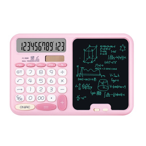 Calculadora multifunción de escritura a mano, fuente de alimentación dual de 12 dígitos para estudiantes, uso en oficina - Product Image 4