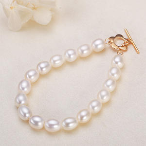 Fashionable Waterdrop Shaped Freshwater <b>Pearl</b> <b>Bracelet</b> Jurchen Style Plum Blossom Accessory for Girls and Best Friends - Product Image 1