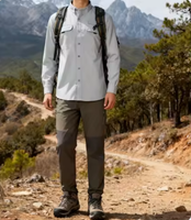 Chemise de pêche unisexe à manches longues, à séchage rapide, avec boutons, protection solaire UPF 50, impression numérique personnalisée, pour la randonnée en plein air