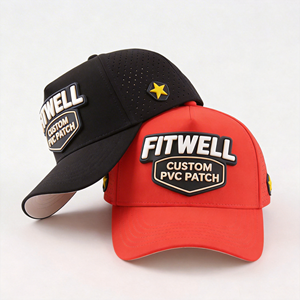 Casquettes de baseball OEM personnalisées avec logo en patch PVC, casquette de golf de performance, chapeaux de golf de haute qualité résistants à l'eau avec logo - Product Image 1