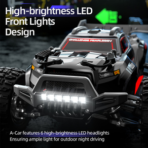 JJRC C8810 <span class=keywords><strong>1</strong></span>:18 échelle brosse en carbone haute vitesse 4x4 jouet électrique tout-terrain voiture RC pleine échelle dérive avec lumière LED matériau métallique - Product Image 4
