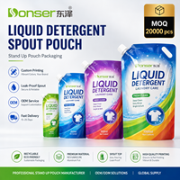 Pochette souple à bec verseur personnalisée, étanche, pour gel désinfectant, lessive liquide et savon – Vente directe usine