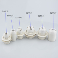 E27 E26 support de douille de lumière en plastique accessoires de support de lampe électrique pour lampe