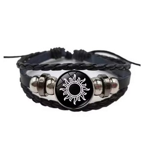 Pulsera de Cuero Multicapa Estilo Punk Vintage, Pulsera de Pareja con Sol y Luna, Pulseras de Pareja con Luna para Enamorados - Product Image 6
