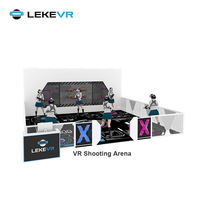 LEKE VR Park Arena Multijugador de Movimiento Libre 9D Soporte de Realidad Virtual Simulador de Juegos de Disparos y Caminata