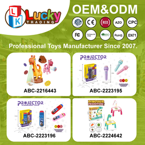 Juguete Educativo Lucky Toys, Proyector de Juegos de Aprendizaje para Niños, Proyección Eléctrica de Animales, Juego Multifuncional de Pintura de Jirafa - Product Image 5