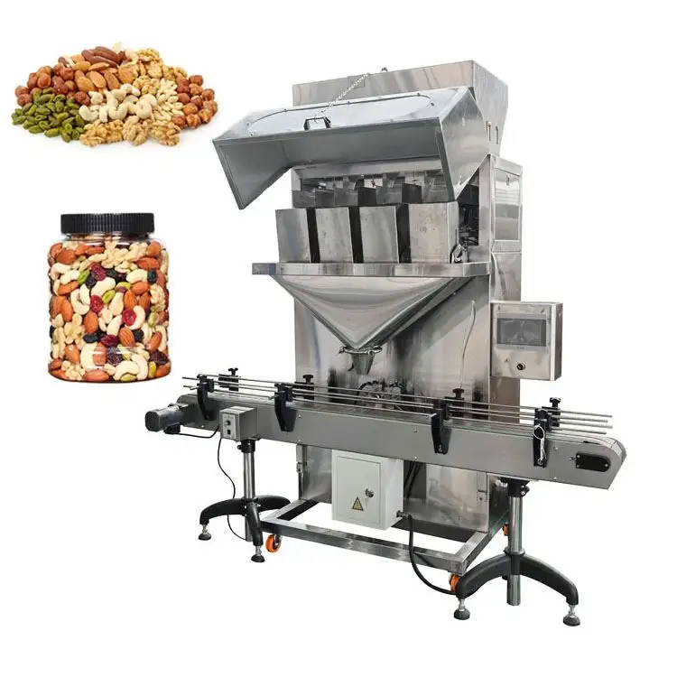 Máquina de enchimento de grãos de arroz e feijão, farinha de trigo, granulado, ensacamento de 50 kg