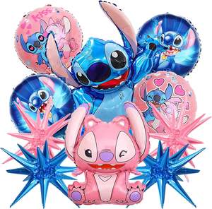 10 Uds. Globos <span class=keywords><strong>de</strong></span> papel <span class=keywords><strong>de</strong></span> aluminio <span class=keywords><strong>de</strong></span> dibujos animados <span class=keywords><strong>Stich</strong></span> Lilo niños personaje helio gota <span class=keywords><strong>de</strong></span> agua globos <span class=keywords><strong>de</strong></span> estrellas <span class=keywords><strong>para</strong></span> decoración <span class=keywords><strong>de</strong></span> fiesta <span class=keywords><strong>de</strong></span> feliz <span class=keywords><strong>cumpleaños</strong></span> - Product Image 1