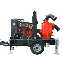 Pompe à eau mobile haute pression pour lutte contre les incendies, montée sur chariot, moteur diesel, OEM, pour l'industrie minière et les secours d'urgence
