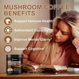 Private Label Lion's Mane Mushroom Support Cognitive Coffee <b>Powder</b> Natrual Ashwagandha Enhance <b>Energy</b> Mushroom Coffee <b>Powder</b> - Product Image 5