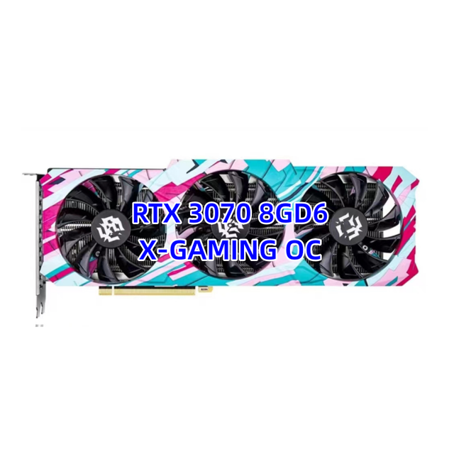 PC Vga Card RTX 3070 8GD6 X-GAMING OC 1740MHz 14000MHz 256BIT Used Video Card