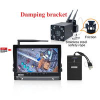 Grue sans fil 36X Zoom Caméra Support d'amortissement Système de surveillance de caméra avec batterie magnétique pour grue de relevage, grue à tour