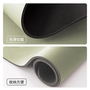 Tapete de drenaje rectangular antideslizante de PVC absorbente para fregadero de cocina, estilo cremoso, sin necesidad de lavado, para grifo de baño - Product Image 2