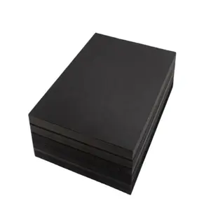 قوي لتناسب الثقيلة المواد أسود الأنسجة ورقة تخصيص هدية مربع الشحوم واقية أسود ورق بطاقة