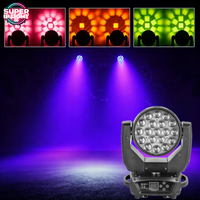 Projecteur LED mobile 19x15W RGBW 4-en-1 8~58 °   Zoom Pixel Dimming DMX RDM