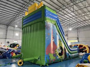 Tobogán Inflable Comercial con Temática de <span class=keywords><strong>Bob</strong></span> <span class=keywords><strong>Esponja</strong></span>, Tobogán Inflable para Fiestas Infantiles - Product Image 4