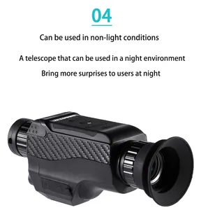 DT18 Penglihatan Malam 1080P untuk Berburu Digital, Teleskop Jarak Jauh 0.5M-1000M, Penglihatan Malam Inframerah Optik 8X