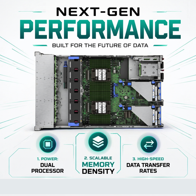 High Quality Intel Xeon Scalable Processor HPE DL380 Gen11 2U 2P Rack Server Hpe Storage Server for Enterprise