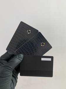 อินเทอร์เฟซแบบคู่บัตรเครดิตโลหะ NFC พร้อมช่อง4442ชิป EMV แบบไม่สัมผัสชิปการชำระเงิน ISO รุ่น13.56MHz RFID การ์ดเปล่า - Product Image 2