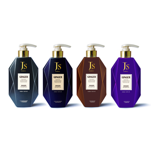 16oz Custom Logo Empty Refillable Biodegradable PET Plastic Shampoo Bottle with Gold Screen Printing OEM Personal Care