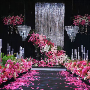 YOPIN-7670 gros Rose rouge série fleurs artificielles bricolage <span class=keywords><strong>Fuchsia</strong></span> Simulation Rose Magenta décoration de mariage fleur matériaux - Product Image 4