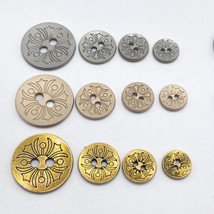 Oem Bloemenvormige Zinklegering Dubbel Gat Knopen Milieuvriendelijk Voor Shirts Truien Jurken - Product Image 4