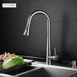 Robinet de cuisine en acier inoxydable à retrait, rôtissoire toti muscle batarya gripros para lavamos mitigeur de cuisine, pas de rouille - Product Image 5