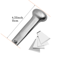 Gran oferta, cuchillo cortador de empuje manual, herramientas artesanales de cuero, cuchillo utilitario con cuchillas reemplazables