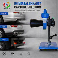 Extracteur de fumées portable CE ISO Fengshen avec système de charbon actif mobile pour camions diesel, véhicules industriels lourds, ateliers, OEM
