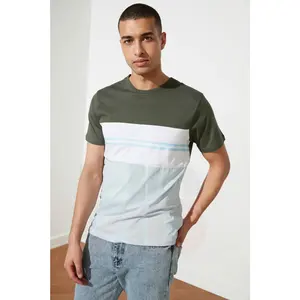 Wholesale Price Men Breathable Short-Sleeved Shirt Round Neck Thin Quick-Drying Contract Panel T-Shirt For Men's