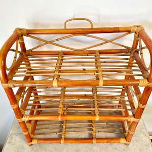 Meuble d'Extérieur Vintage en Rotin à 3 Étagères - Product Image 2