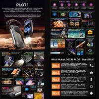 Blackview Oscal Pilot 1 6 Go + 256 Go 15000 mAh 6,67 pouces Android 14 Mediatek Mt6769v/cb Helio G81 Octa Core Réseau 4G Téléphone