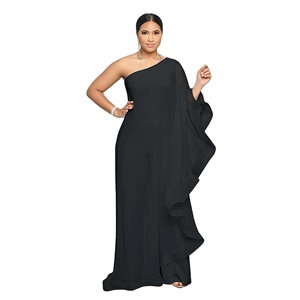 <span class=keywords><strong>Combinaison</strong></span> une pièce à une épaule avec <span class=keywords><strong>pantalon</strong></span> long Sexy Ladies Sleeveless Summer Dressy Jumpsuit - Product Image 1