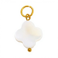 Pendentifs breloques géométriques en acier inoxydable plaqué or avec micro-incrustation de pierres naturelles, accessoires DIY pour colliers tendance unisexe pour fêtes