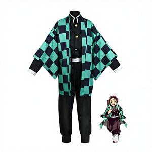 <span class=keywords><strong>Costume</strong></span> <span class=keywords><strong>de</strong></span> cosplay Demon Slayer, Shinobu Ijime Kanae, anime, pour femmes adultes, haori à manches bouffantes - Product Image 1