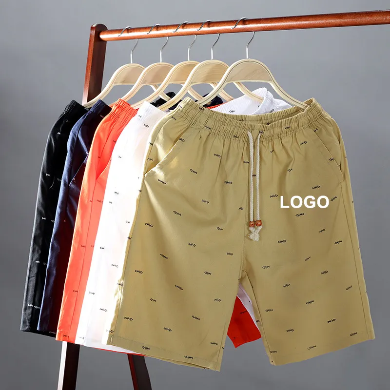 100% Cotton short plus size mens shorts pants summer casual beach odm oem blank shorts de hombre custom logo shorts men for men