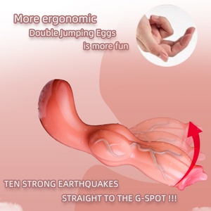 Dog Knot Rubber Dildo Wireless <b>Remote</b> Anal <b>Vibrators</b> for Women Masturbating - Product Image 3