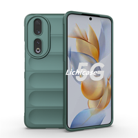 Lichicase Texture antidérapante Anti-chute Mobile Couverture arrière pour Honor 90 90 Lite Silicone TPU Soft Case