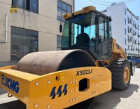 Rouleau compresseur vibrant d'occasion XCM-G XS223J 22 tonnes à tambour unique / Compacteur vibrant lourd d'occasion pour sols et routes