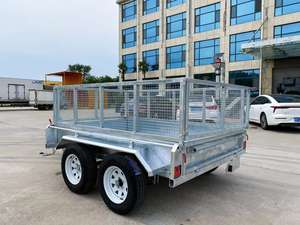 <span class=keywords><strong>Camion</strong></span> à <span class=keywords><strong>benne</strong></span> basculante à double essieu galvanisé à chaud de petite taille 10* 5 pieds Remorque de chantier Remorques utilitaires et utilitaires - Product Image 5