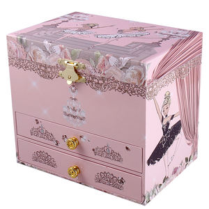 कभी भी उज्ज्वल कारखाने कस्टम लोगो संगीत बॉक्स 175 # लकड़ी mdf कागज पवन-अप उष्णकटिबंधीय वन बैलेरीना दर्पण के साथ जन्मदिन उपहार - Product Image 1